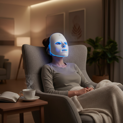 Rechargeable Facial LED Mask 7 Colors LED Photon Beauty Mask Skin Rejuvenation Home Face Lifting Whitening Skin Care Beauty Mask